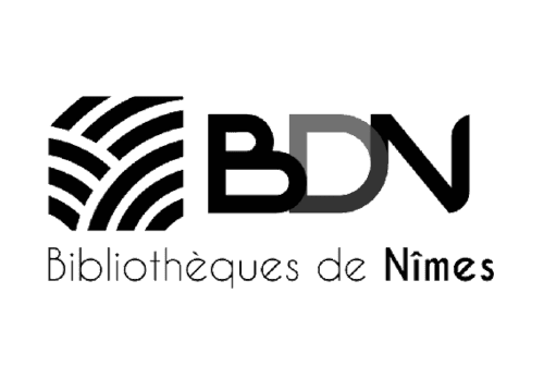 Logo des Bibliothèques de Nîmes, partenaire Ludi Briques pour des ateliers éducatifs.