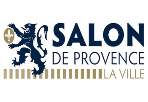 Logo de la Ville de Salon-de-Provence, ville partenaire et berceau de la boutique et de l'espace créatif Ludi Briques.